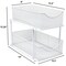Sorbus 2-Tier Mesh Organizer Baskets With Sliding Drawers